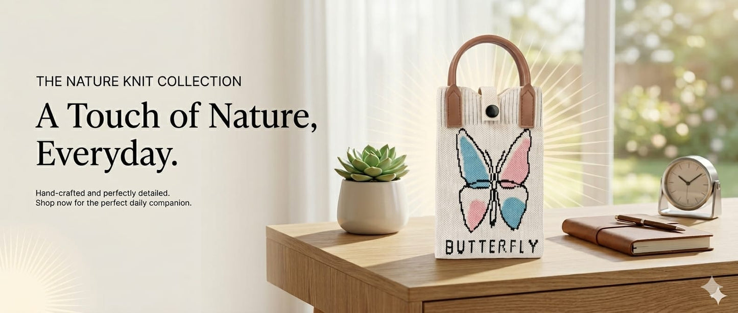 Butterfly Design Mobile Bag