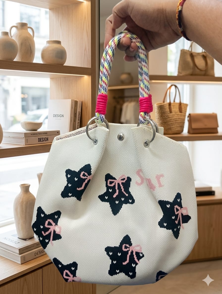 Star Design Hand Bag