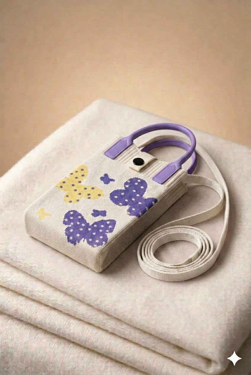 Butterfly Design Mobile Sling Bag