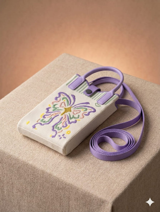 Butterfly Design Mobile Sling Bag