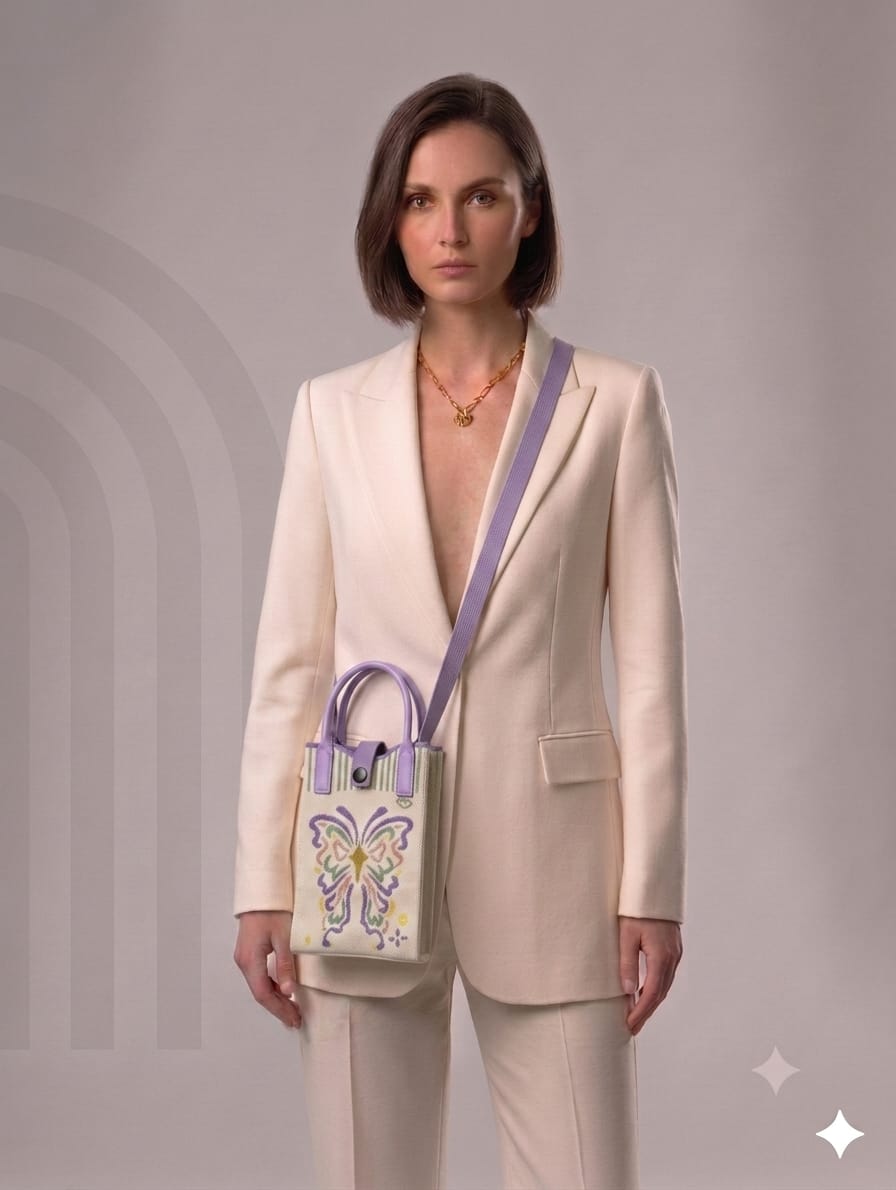Butterfly Design Mobile Sling Bag