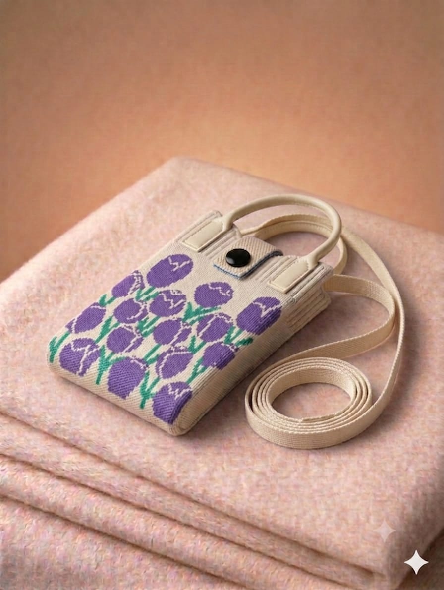 Floral Design Mobile Sling Bag