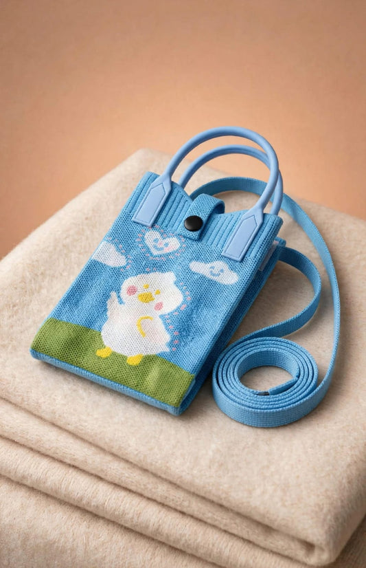 Cute Chick Design Mobile Bag