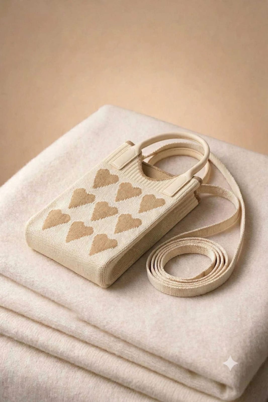 Heart Design Mobile Sling Bag