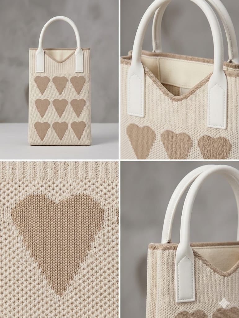 Heart Design Mobile Sling Bag
