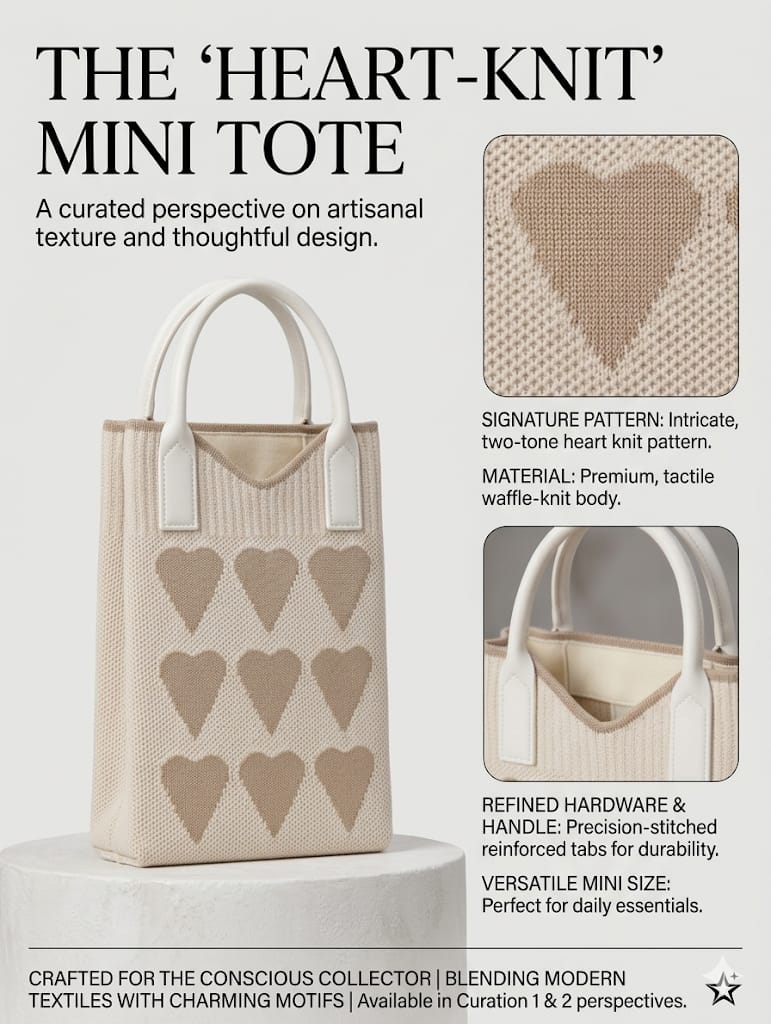 Heart Design Mobile Sling Bag