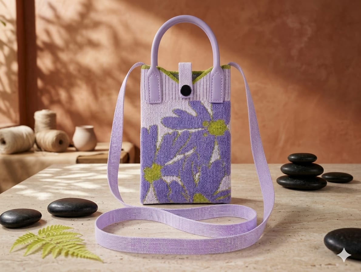 Floral Design Mobile Sling Bag