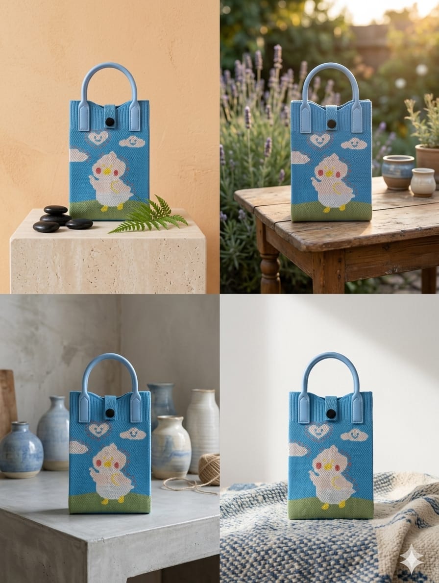 Cute Chick Design Mobile Bag