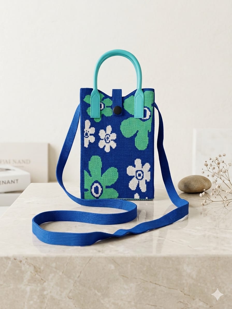 Floral Design Mobile Sling Bag