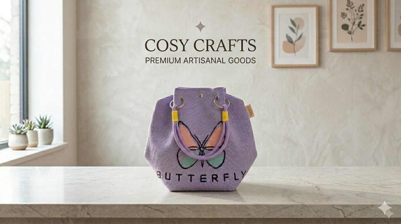 Butterfly Design Hand Bag