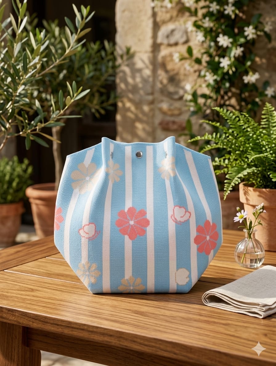 Flower Design Hand Bag