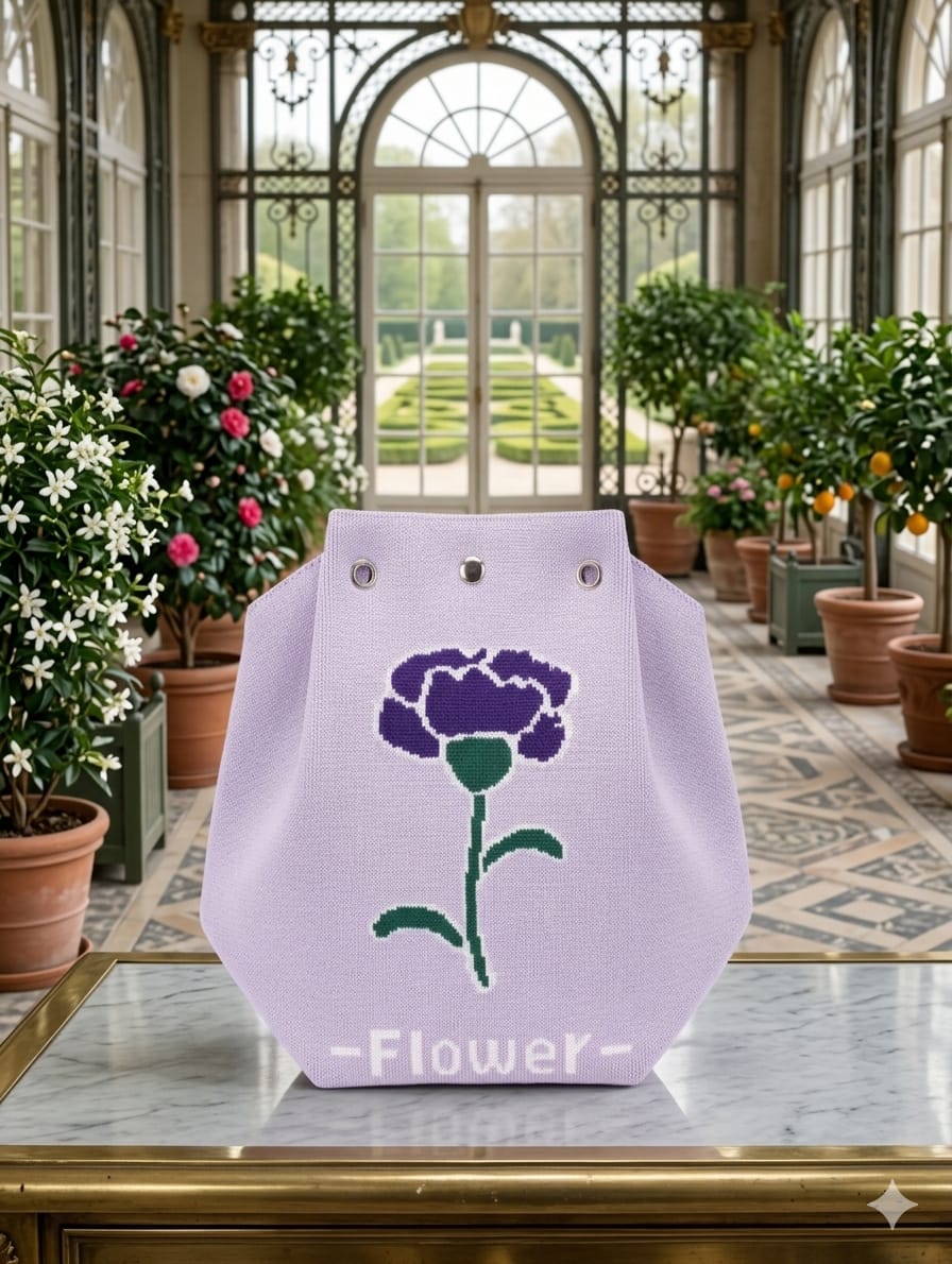 Rose Design Hand Bag