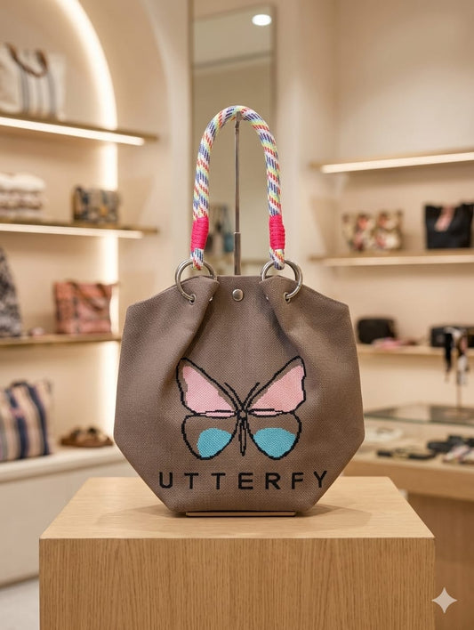 Butterfly Design Hand Bag