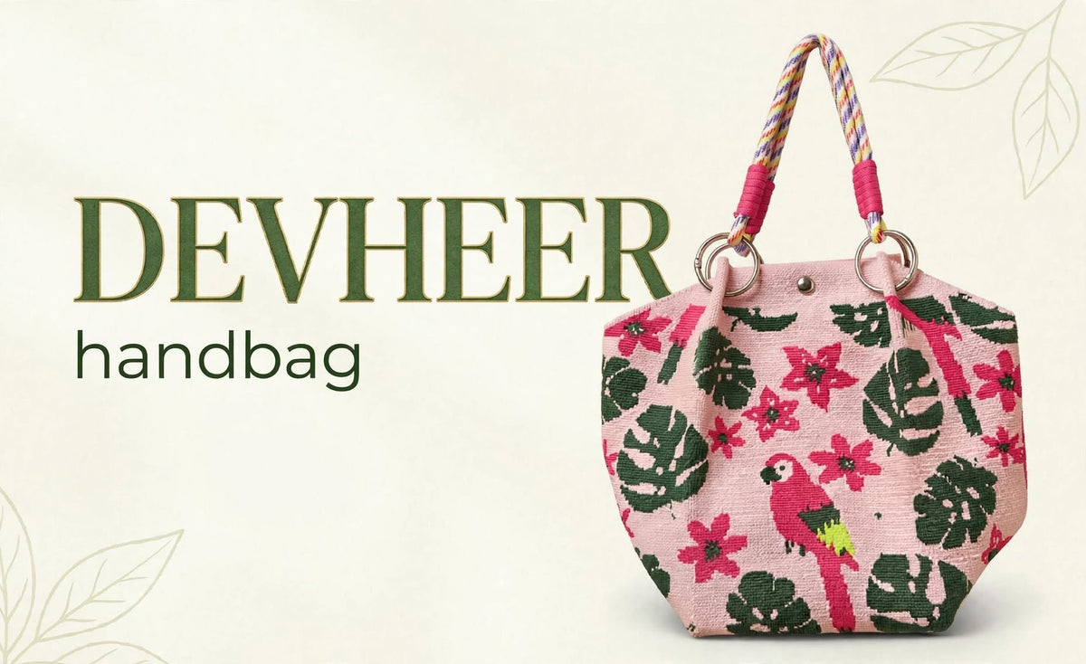 Parrot Floral Printed Hand bag