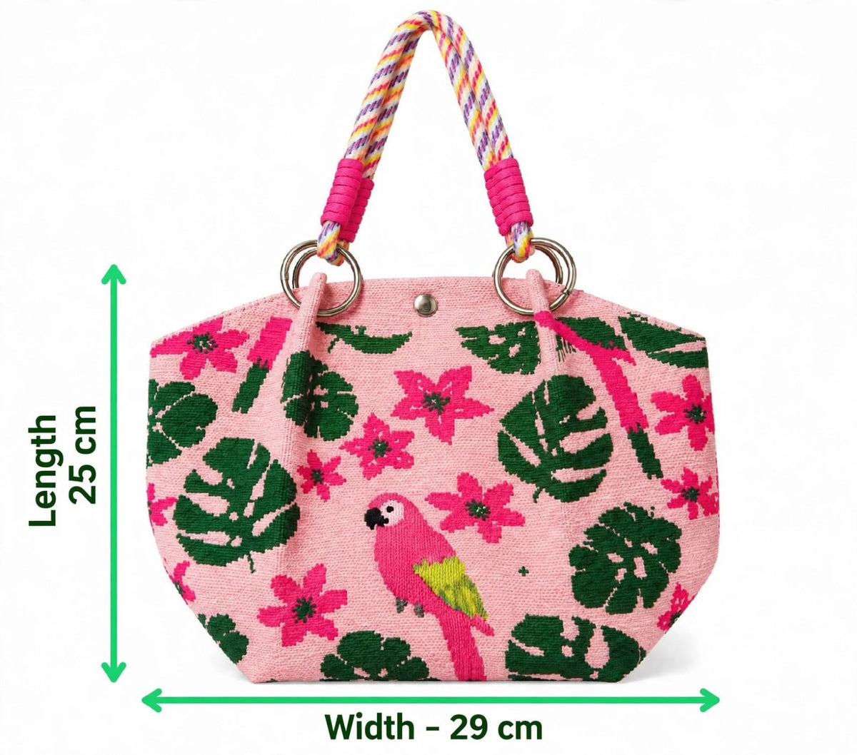 Parrot Floral Printed Hand bag