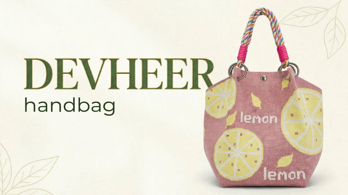 Lemon Design Pink Handbag