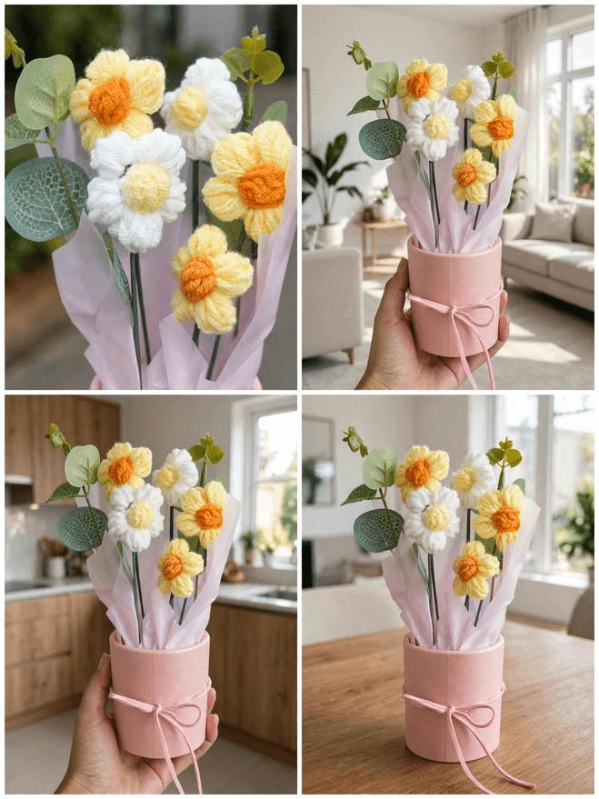 Crochet Flower Bouquet